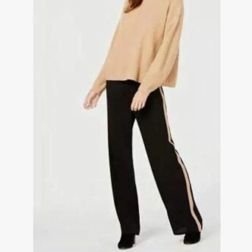 Eileen Fisher Women’s 100% Silk Georgette Black Wide Leg Pants - Picture 14 of 16